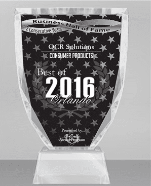 OCR Solutions Receives 2016 Best of Orlando Award